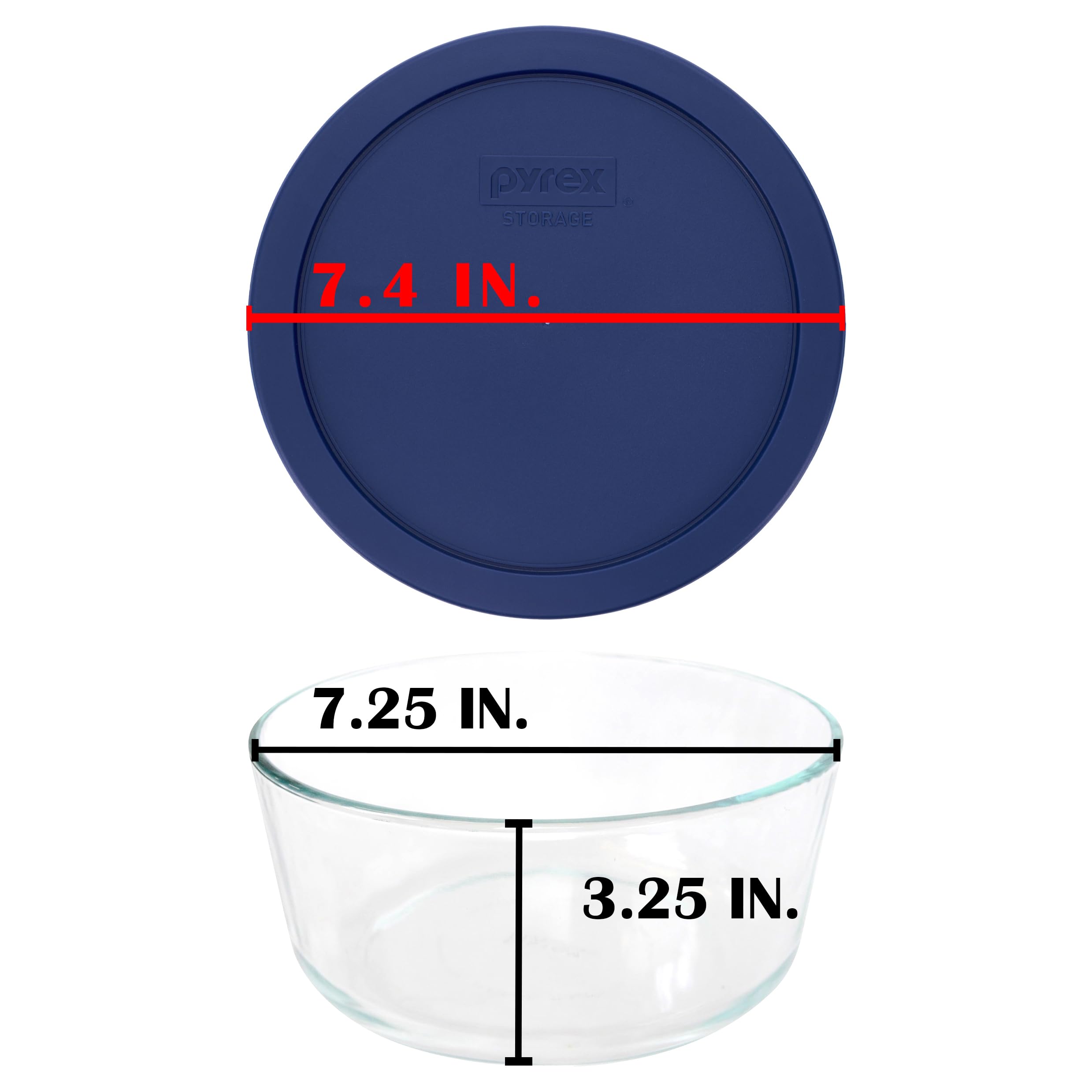 Amazon｜Pyrex (パイレックス) ストレージ ラウンドディッシュ ダーク
